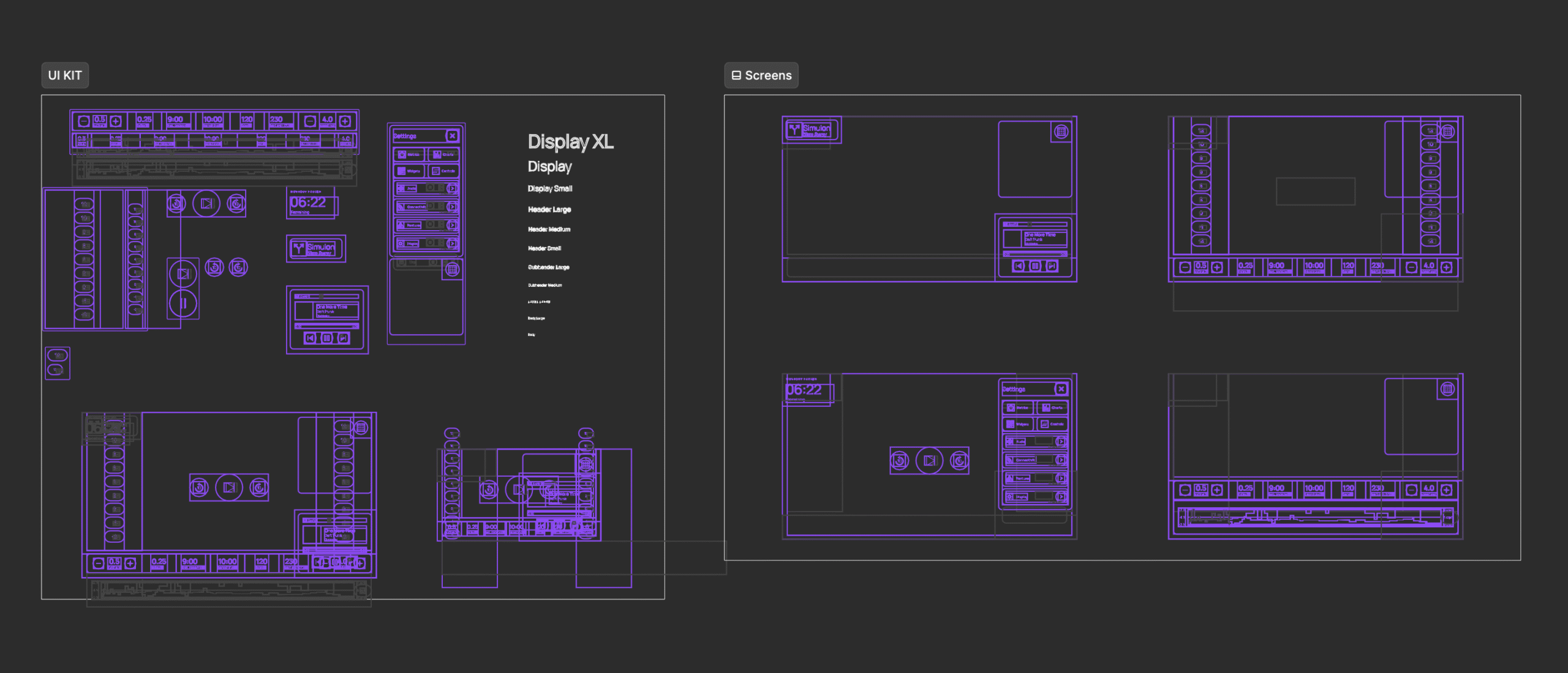 Connected fitness UI kit and responsive screen concepts for iFIT.